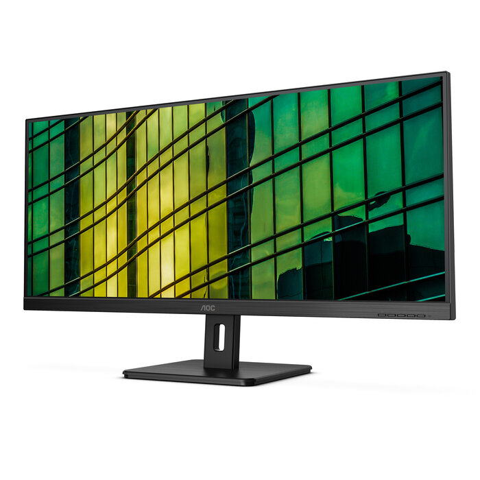 AOC AOC E2 U34E2M/BK computer monitor 86,4 cm (34") 3440 x 1440 Pixels UltraWide Quad HD LED Zwart