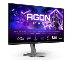 AOC AOC AGON PRO AG276QZD2 computer monitor 67,3 cm (26.5") 2560 x 1440 Pixels Quad HD QD-OLED Zwart, Grijs