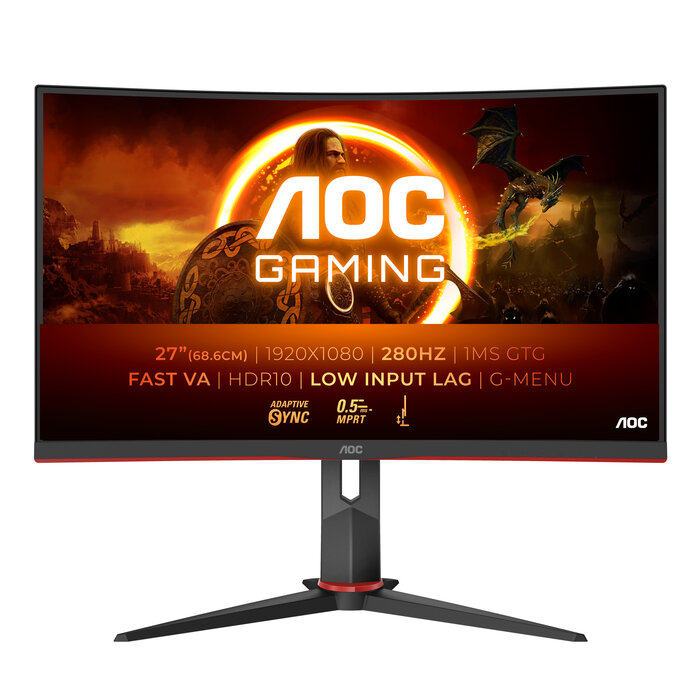 AOC AOC G2 C27G2Z3/BK computer monitor 68,6 cm (27") 1920 x 1080 Pixels Full HD LED Zwart, Rood