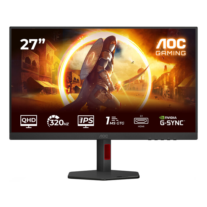 AOC AOC G4 Q27G4SRU computer monitor 68,6 cm (27") 2560 x 1440 Pixels Quad HD LED Zwart, Rood