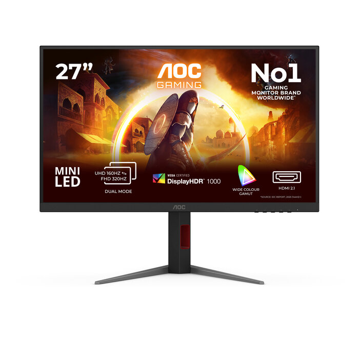 AOC AOC G4 U27G4XM computer monitor 68,6 cm (27") 3840 x 2160 Pixels 4K Ultra HD LED Zwart, Rood