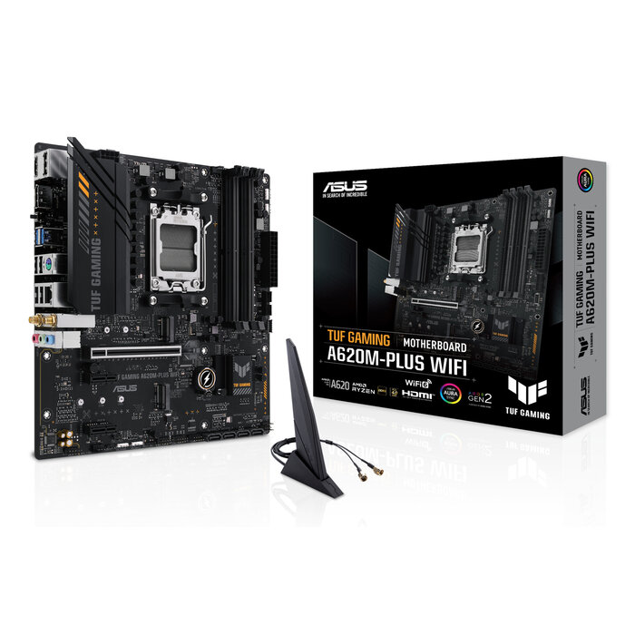 Asus ASUS TUF GAMING A620M-PLUS WIFI AMD A620 Socket AM5 micro ATX