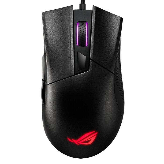 Asus ASUS ROG Gladius II Core muis Gamen Rechtshandig USB Type-A Optisch 6200 DPI