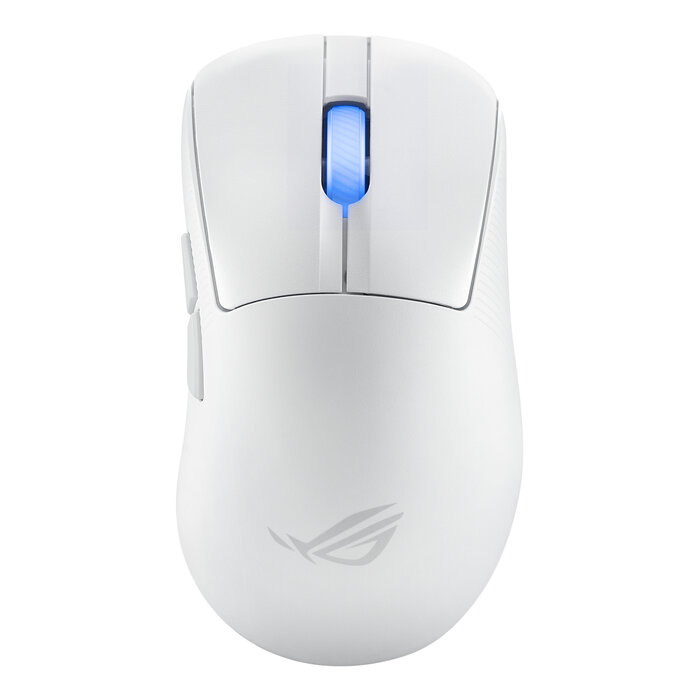 Asus ASUS ROG Keris II Ace Wireless AimPoint White muis Gamen Rechtshandig RF Wireless + Bluetooth + USB Type-A Optisch 42000 DPI