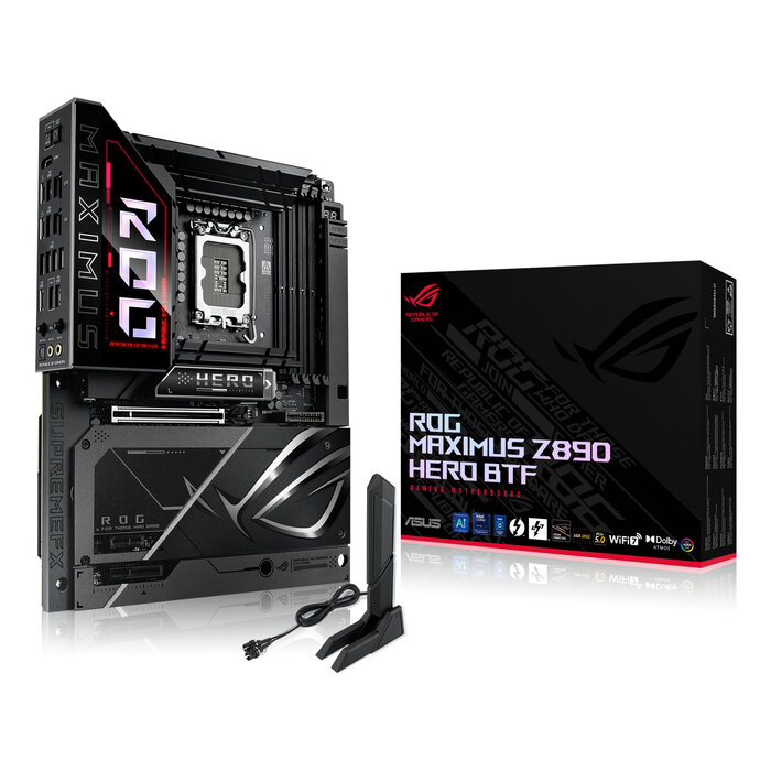 Asus ASUS ROG MAXIMUS Z890 HERO BTF Intel Z890 LGA 1851 (Socket V1) ATX