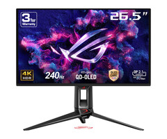 Asus ASUS ROG Swift OLED PG27UCDM computer monitor 67,3 cm (26.5") 3840 x 2160 Pixels 4K Ultra HD QD-OLED Zwart