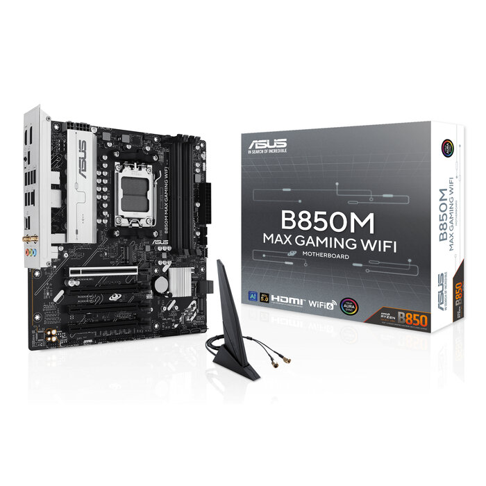 Asus ASUS B850M MAX GAMING WIFI AMD B850 Socket AM5 micro ATX