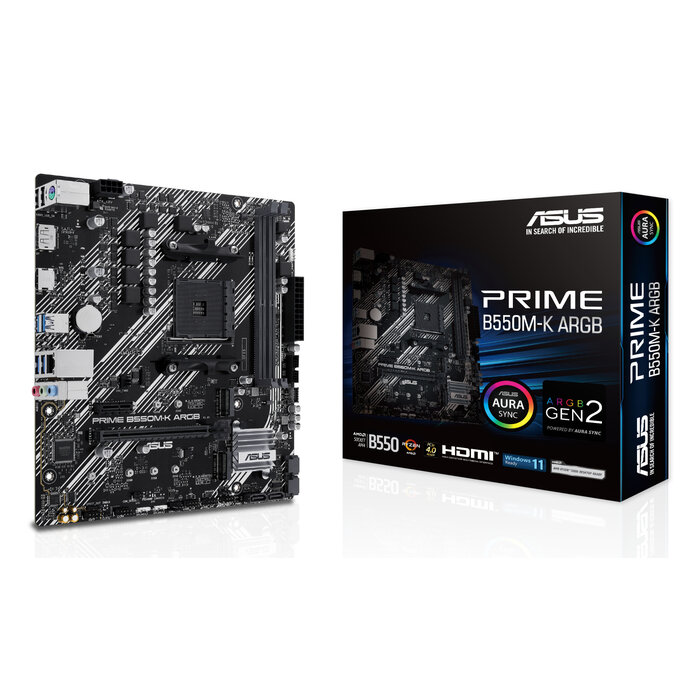 Asus ASUS PRIME B550M-K ARGB AMD B550 Socket AM4 micro ATX