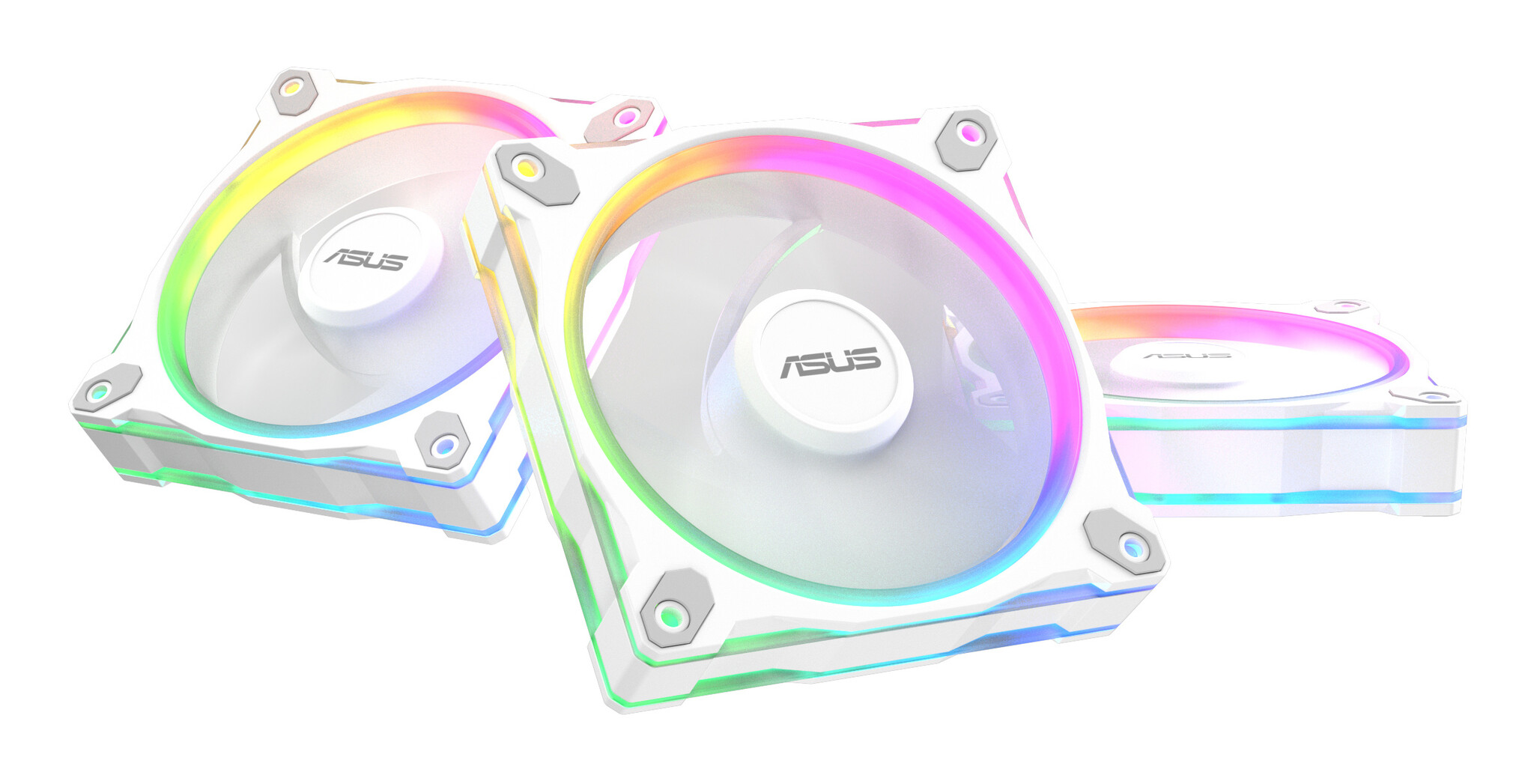 Asus ASUS Prime MR120 Fan ARGB Reverse White 3in1 Computer behuizing Ventilator 12 cm Wit 3 stuk(s)