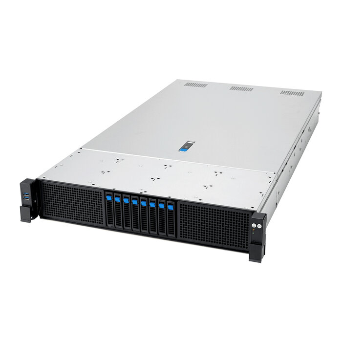 Asus ASUS RS720A-E13-RS8U Socket SP5 Rack (2U) Zwart, Zilver