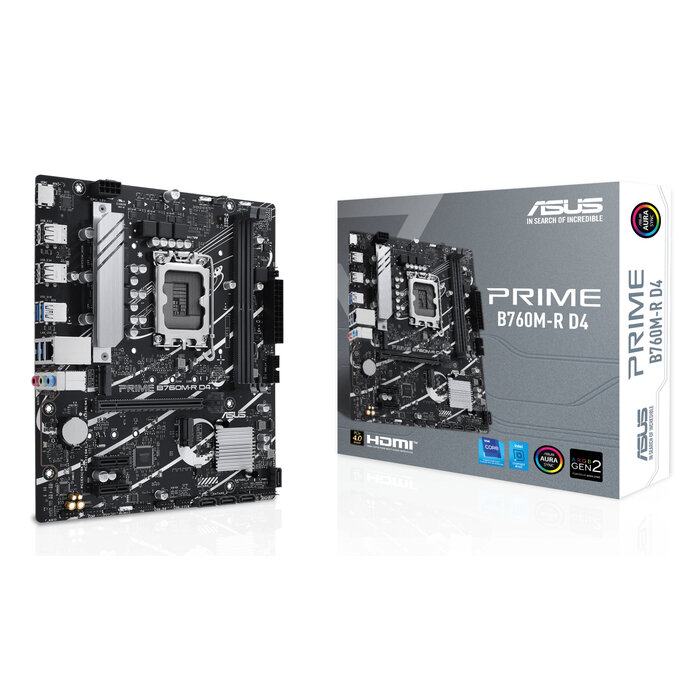 Asus ASUS PRIME B760M-R D4 Intel B760 LGA 1700 micro ATX