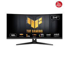 Asus ASUS TUF Gaming VG34VQ3B computer monitor 86,4 cm (34") 3440 x 1440 Pixels UltraWide Quad HD LED Zwart