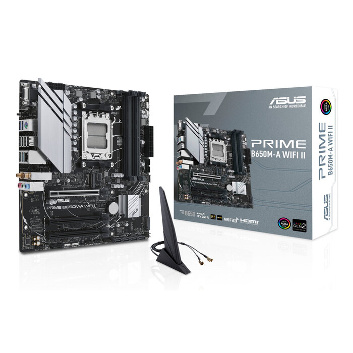 Asus ASUS PRIME B650M-A WIFI II AMD B650 Socket AM5 micro ATX