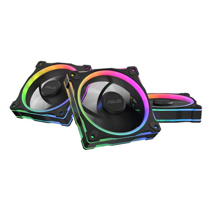 Asus ASUS Prime MR120 Fan ARGB Reverse Black 3in1 Computer behuizing Ventilator 12 cm Zwart 3 stuk(s)