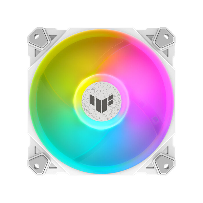 Asus ASUS TUF GAMING TF120 ARGB WHITE EDITION Computer behuizing Luchtkoeler 12 cm Wit 1 stuk(s)