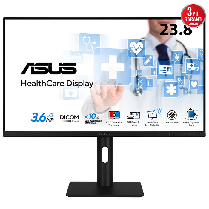 Asus ASUS HA2441A computer monitor 60,5 cm (23.8") 2560 x 1440 Pixels Quad HD LCD Zwart