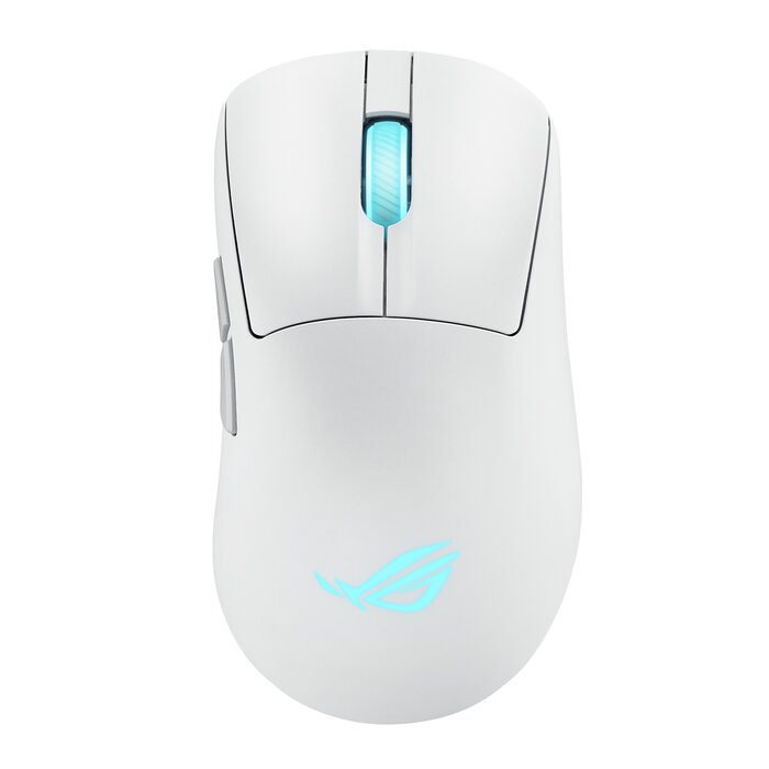 Asus ASUS ROG Keris II Origin WHT muis Gamen Rechtshandig RF Wireless + Bluetooth + USB Type-A Optisch 42000 DPI