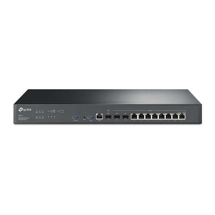 TP-Link TP-Link Omada ER8411 bedrade router Gigabit Ethernet Zwart