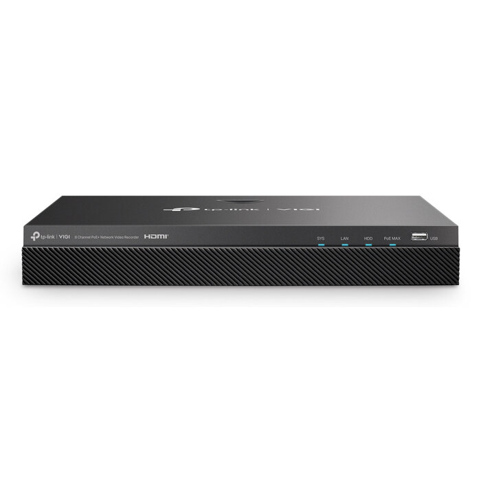TP-Link TP-Link VIGI NVR2008H-8MP-2TB Netwerk Video Recorder (NVR) Zwart