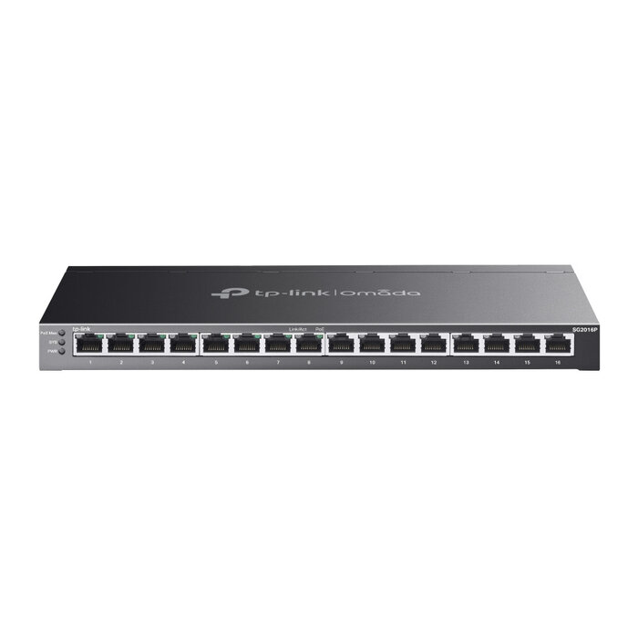 TP-Link TP-Link Omada SG2016P netwerk-switch Managed L2/L2+ Gigabit Ethernet (10/100/1000) Power over Ethernet (PoE) Zwart