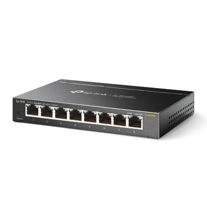 TP-Link TP-Link Omada TL-SG108S netwerk-switch Unmanaged Gigabit Ethernet (10/100/1000) Zwart