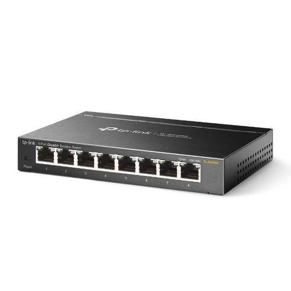 TP-Link TP-Link Omada TL-SG108S netwerk-switch Unmanaged Gigabit Ethernet (10/100/1000) Zwart