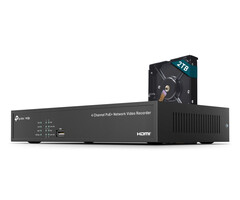 TP-Link TP-Link VIGI NVR1004H-4P-2TB Zwart