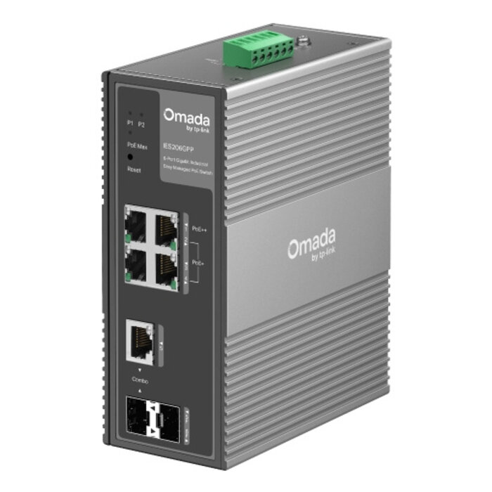 TP-Link TP-Link IES206GPP netwerk-switch Managed Gigabit Ethernet (10/100/1000) Power over Ethernet (PoE) Zwart