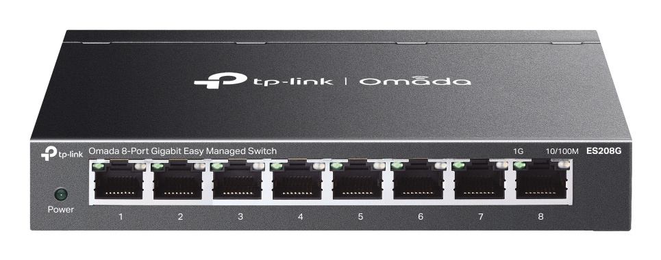 TP-Link TP-Link Omada ES208G netwerk-switch Managed L2 Gigabit Ethernet (10/100/1000) Zwart