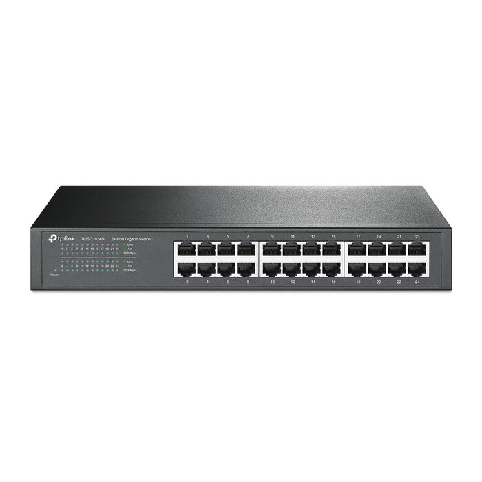 TP-Link TP-Link TL-SG1024D netwerk-switch Unmanaged Gigabit Ethernet (10/100/1000) Grijs