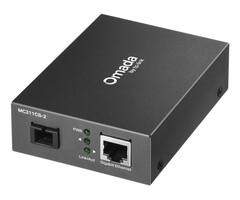 TP-Link TP-Link Omada MC211CS-2 netwerk media converter 1000 Mbit/s 1310 nm Single-mode Zwart