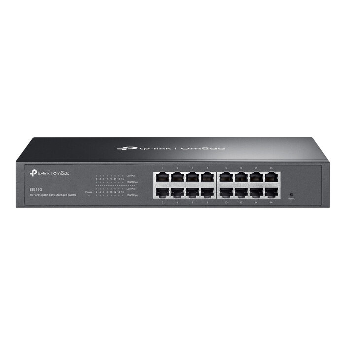 TP-Link TP-Link Omada ES216G netwerk-switch Managed L2 Gigabit Ethernet (10/100/1000) Zwart