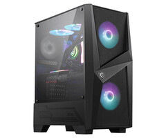 MSI MSI MAG FORGE 100R computerbehuizing Midi Tower Zwart, Transparant