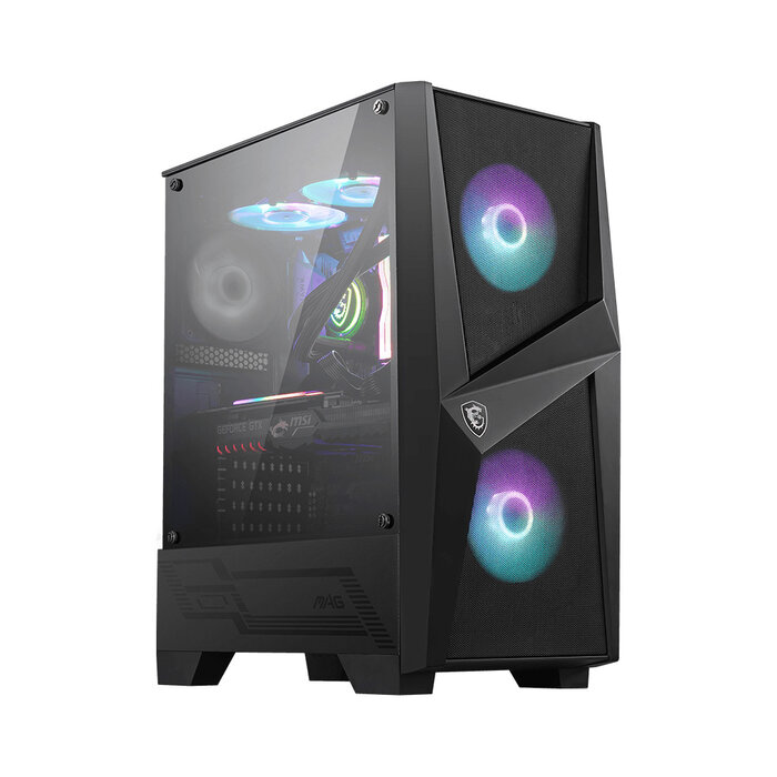 MSI MSI MAG FORGE 100R computerbehuizing Midi Tower Zwart, Transparant