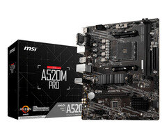 MSI MSI A520M PRO moederbord AMD A520 Socket AM4 micro ATX