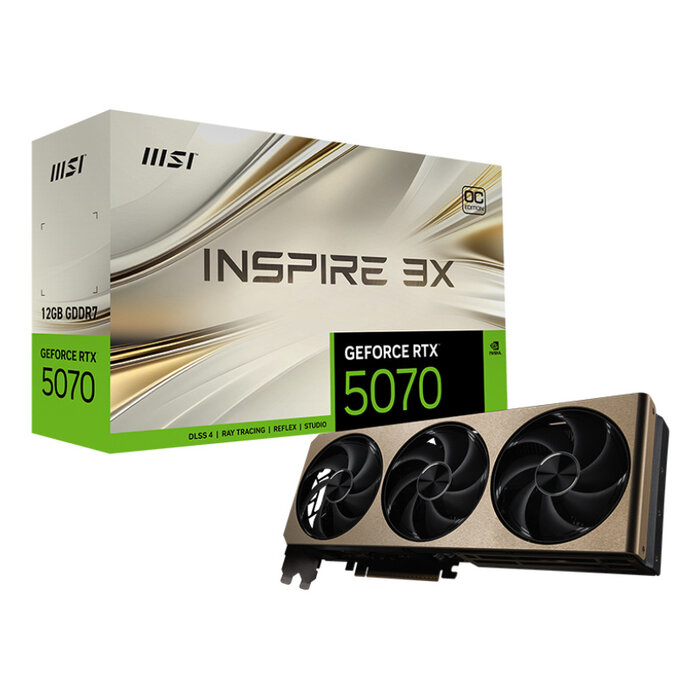 MSI MSI GeForce RTX 5070 12G INSPIRE 3X OC NVIDIA 12 GB GDDR7