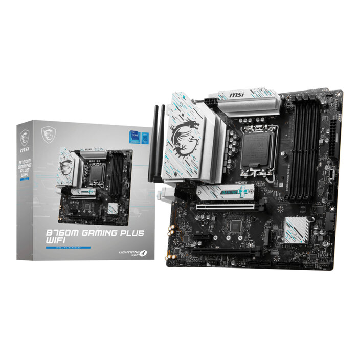 MSI MSI B760M GAMING PLUS WIFI moederbord Intel B760 LGA 1700 micro ATX