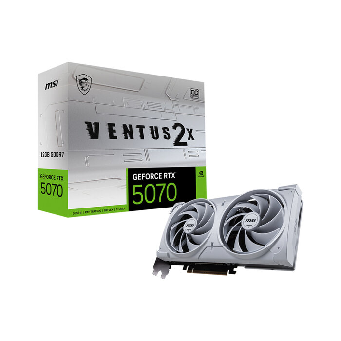 MSI MSI GeForce RTX5070 VENTUS 2X OC White NVIDIA GeForce RTX 5070 12 GB GDDR7