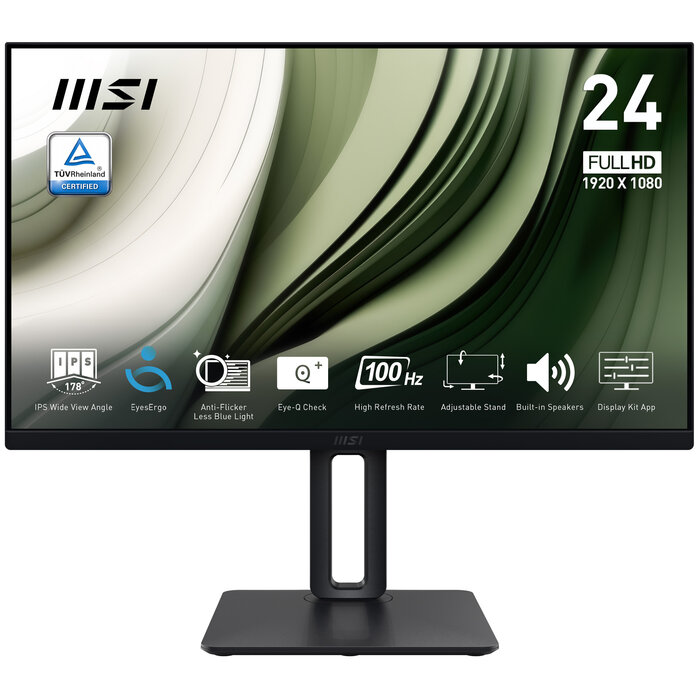 MSI MSI Pro MP245PG computer monitor 60,5 cm (23.8") 1920 x 1080 Pixels Full HD LCD Zwart