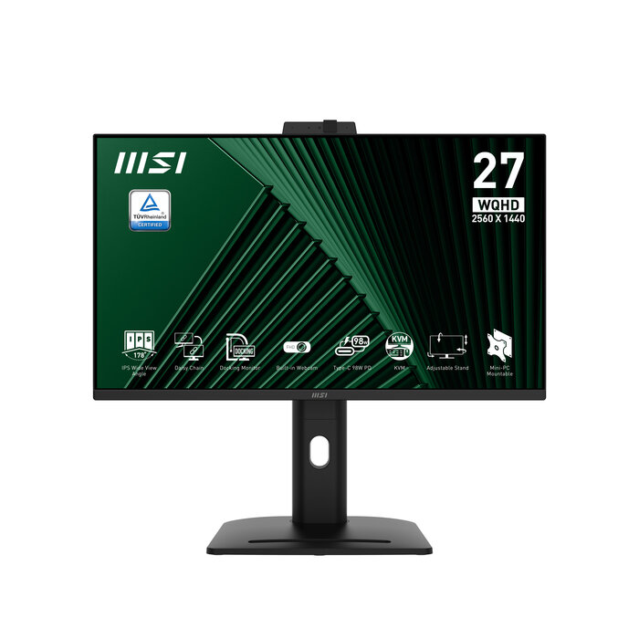 MSI MSI PRO MP275QPDG computer monitor 68,6 cm (27") 2560 x 1440 Pixels Wide Quad HD LCD Zwart