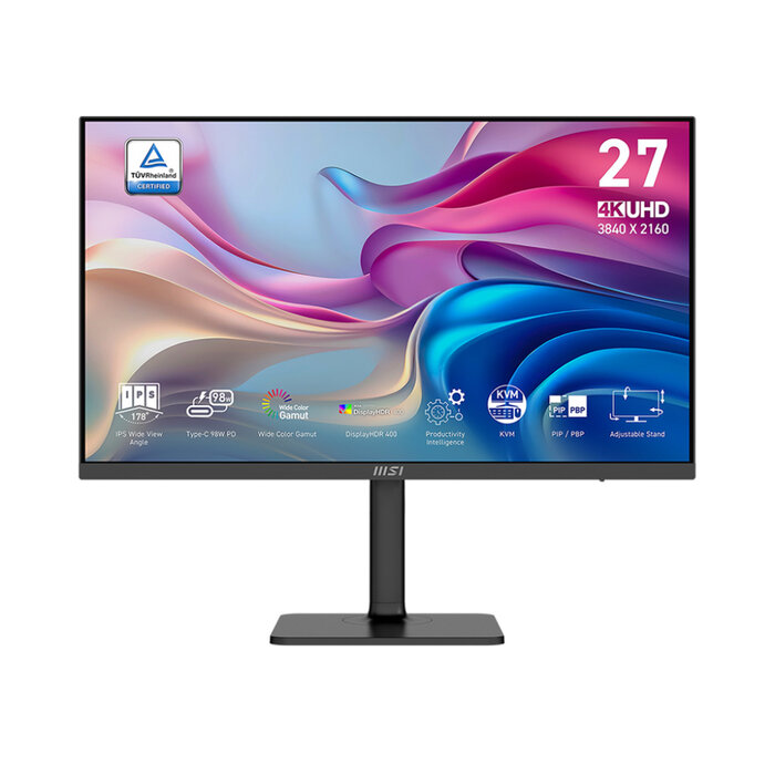 MSI MSI MODERN MD272UPHGDE computer monitor 68,6 cm (27") 3840 x 2160 Pixels 4K Ultra HD Zwart
