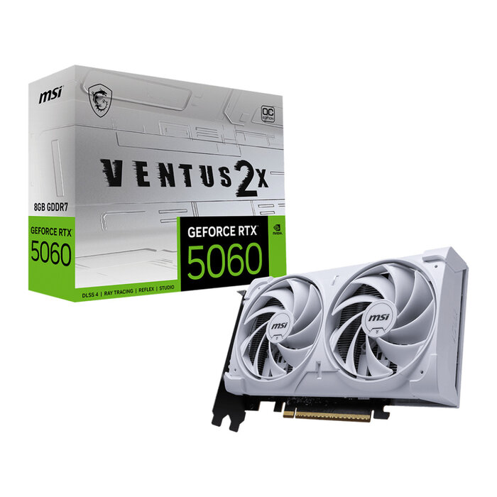 MSI MSI GeForce RTX 5060 8G VENTUS 2X OC WHITE NVIDIA 8 GB GDDR7