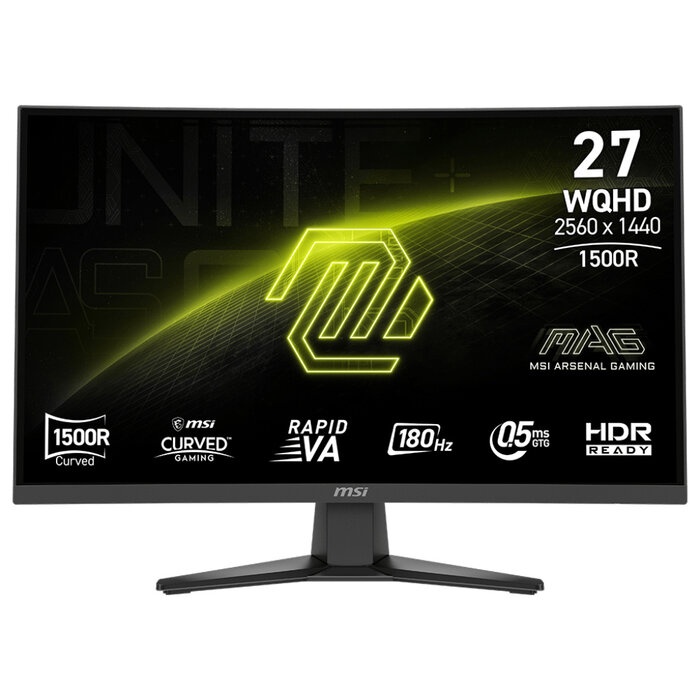 MSI MSI MAG 275CQFDE E18 computer monitor 68,6 cm (27") 2560 x 1440 Pixels Wide Quad HD Zwart