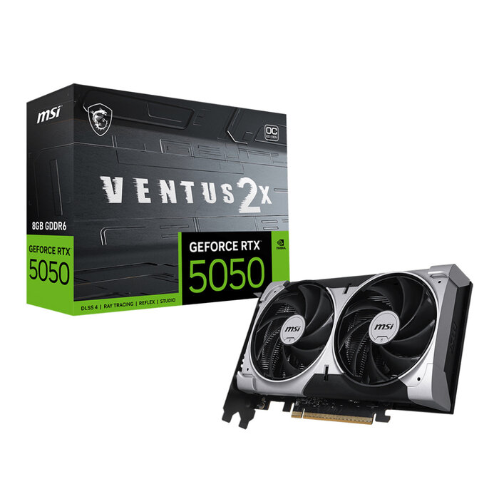 MSI MSI GEFORCE RTX 5050 8G VENTUS 2X OC videokaart NVIDIA 8 GB GDDR6