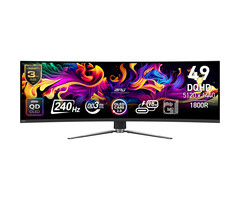 MSI MSI MPG 491CQPXDE QD-OLED computer monitor 124,5 cm (49") 5120 x 1440 Pixels Dual QHD Zwart