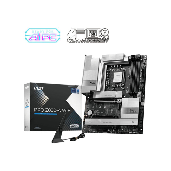 MSI MSI PRO Z890-A WIFI moederbord Intel Z890 LGA 1851 (Socket V1) ATX
