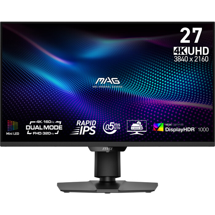MSI MSI MAG 274UPDFDE E16M computer monitor 68,6 cm (27") 3840 x 2160 Pixels 4K Ultra HD LED Zwart