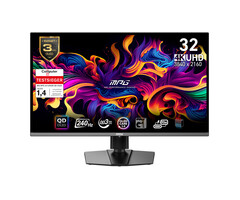 MSI MSI MPG 321URXDE QD-OLED computer monitor 80 cm (31.5") 3840 x 2160 Pixels 4K Ultra HD Zwart