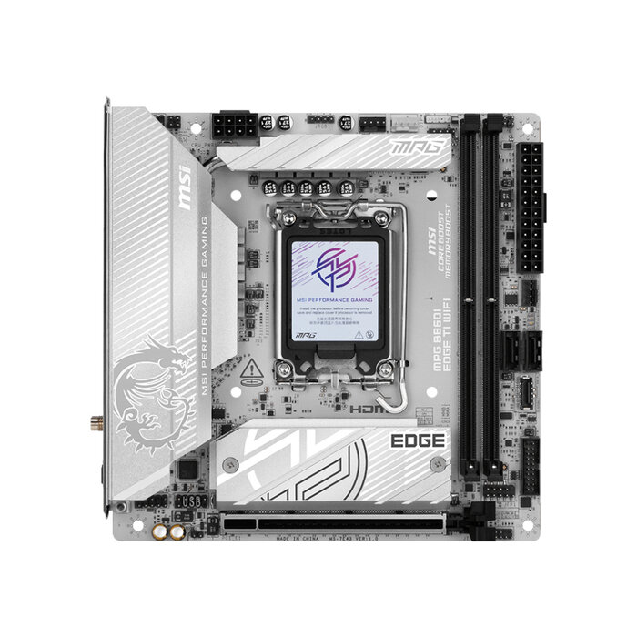 MSI MSI MPG B860I EDGE TI WIFI moederbord Intel B860 LGA 1851 (Socket V1) mini ITX