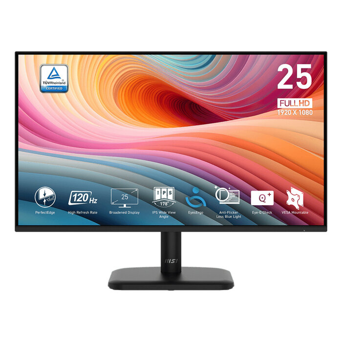 MSI MSI PRO MP251LDE E2 computer monitor 62,2 cm (24.5") 1920 x 1080 Pixels Full HD LED Zwart